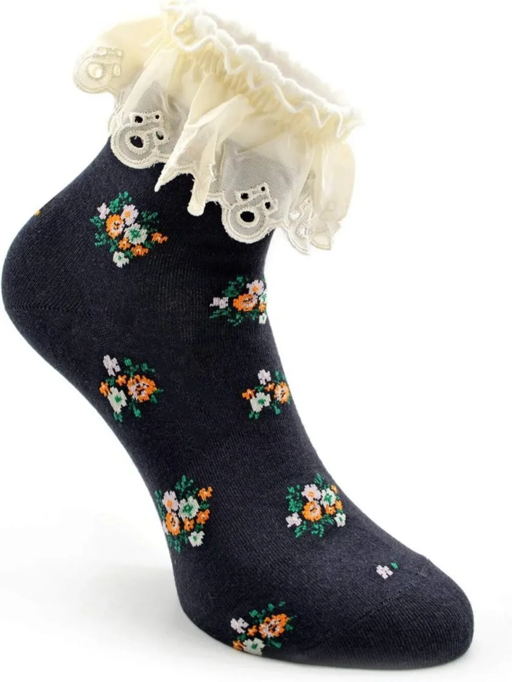 Lace Ruffle Floral Anklet Socks for Women | Cute Casual Dress & Novelty Styles